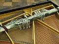 Piano installation with electromagnetic exciters